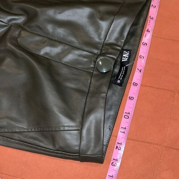 Zara Womens Faux Leather Skinny Pants Size Small - Picture 7 of 10